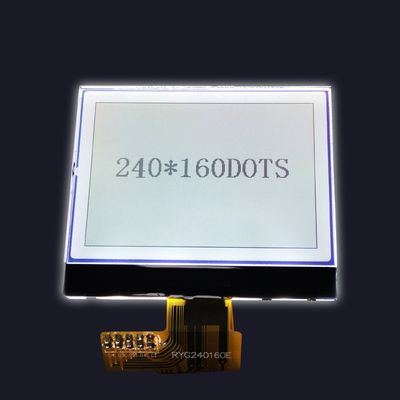 240X160 نقطة UC1611s مونو FSTN شاشة LCD للرسومات العاكسة الإيجابية 51mA مع إضاءة خلفية بيضاء