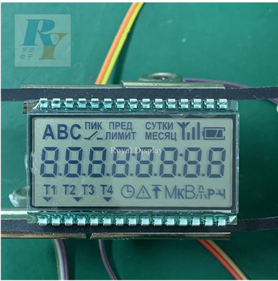 تخصيص Tn الرقمية 7 قطعة دبوس معدني عرض LCD لمقياس مياه البطارية الإلكترونية